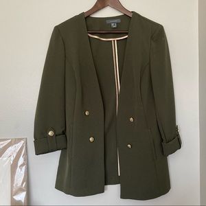 Olive green Atmospheres blazer sz 10